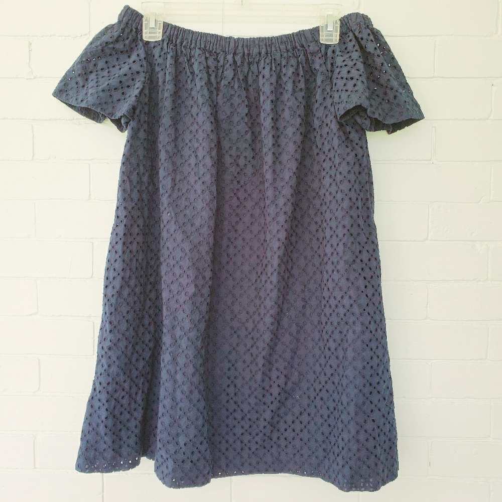 Polo Ralph Lauren off the shoulder navy shirt